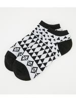 【AZUL BY MOUSSY】ネイティブ柄アンクルソックス/柄WHT
