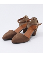 【AZUL BY MOUSSY】フェイクスウェードセパレートパンプス/BEG