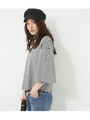 【AZUL BY MOUSSY】フレアスリーブ2WAY プルオーバー/柄BLK