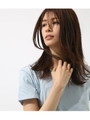 【AZUL BY MOUSSY】ベーシッククルーネック半袖プルオーバー/SAX
