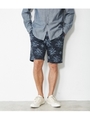 【AZUL BY MOUSSY】ボタニカルプリントショーツ/柄NVY