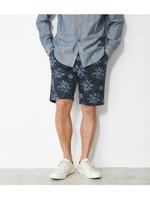 【AZUL BY MOUSSY】ボタニカルプリントショーツ/柄NVY