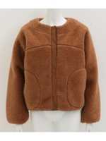 【Alluge】テディベアライクボアブルゾン/ベージュ(005)