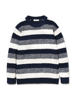 【GELATO PIQUE HOMME】'バンブー'ボーダープルオーバー/NVY