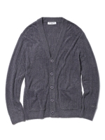 【GELATO PIQUE HOMME】’ホットスムーズィー’リブカーディガン/GRY