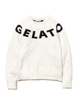 【GELATO PIQUE HOMME】ビックロゴジャガードプルオーバー/OWHT