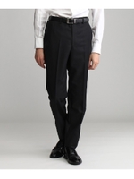 【J∞QUALITY】シャドーストライプシングルパンツ[メンズ パンツ ウール 通年 撥水 単品]/ブラック(019)