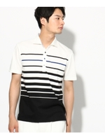 【MADE IN 秋田】ボーダーポロシャツ/ブラック(319)