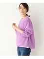 【SET商品】起毛プルオーバー+レース長袖Tシャツ/ロイヤルパープル(082)