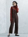 【SPRiNG12月号掲載】【FUDGE11月号掲載】UNIVERSAL OVERALL/別注コーデュロイオーバーオール/ブラウン
