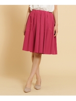 【SS-Lサイズあり】ウエストギャザータフタスカート/ラズベリーピンク(073)