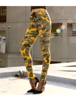 【USA】カラーカモフカーゴジョガーパンツ/マスタード(044)