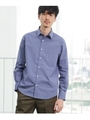 【WEB限定】ドライストレッチシャツ[ メンズ シャツ 日本製 乾きやすい ]/ライトブルー(091)