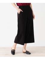 【WEB限定サイズあり】クロップドワイドパンツ/ブラック(019)