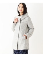 【WEB限定サイズ有り】ボリュームデザインコート/ライトグレー(011)