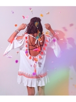 【anap mimpi】バックオープン・タッセルチュニックトップス/ホワイト(001)