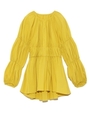 【emmi atelier】ギャザーブラウス/YEL