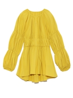 【emmi atelier】ギャザーブラウス/YEL