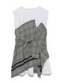 【emmi atelier】レイヤードトップス/WHT