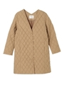【mina 12月号掲載】キルティングコート/ベージュ