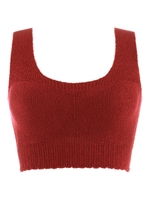 【スロギー】トリンプ  ふわふわニットシリーズ シームレス sloggi G037 （カップ付きハーフトップ）/ボルドー