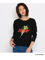 【限定アイテム】【steady.10月号掲載】MARVEL/マーベル サーマルシャツ/ブラック(119)