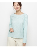 【洗える】エンブロダイリー刺しゅう プルオーバー/ライトグリーン(021)