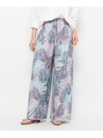 【洗える】パームマリン イージーパンツ/サックス(190)