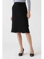 ◆《Endy ROBE》ノラツィードタイトスカート/NAVY(120)