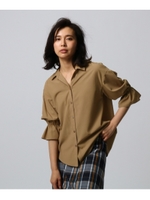 ◆【洗える】キャンディスリーブスキッパーシャツ/ベージュ(054)