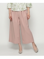 ◆【洗える】ナチュラルツイル ワイドパンツ/ピンク(072)