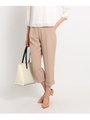 ◆【洗える】ペグトップパンツ/ライトベージュ(051)