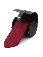 アーガイルネクタイケースセット[ メンズ ネクタイ ビジネス ギフト ]/ワインレッド(163)