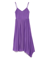 アシンメトリーヘムプリーツキャミワンピース/PPL