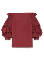 オフショルボリュームブラウス/BRD