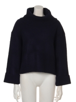 オフタートルワイドニット/NVY