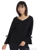 キャンディスリーブブラウス/ブラック
