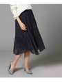 ギャザードットスカート/ネイビー(193)