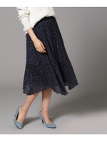 ギャザードットスカート/ネイビー(193)
