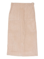 コーデュロイタイトミディアムスカート/ネイビー