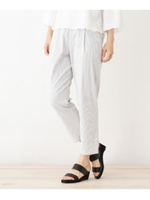 コードレーンテーパードパンツ/ライトグレー×ホワイト(352)