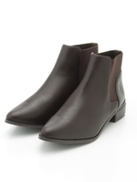 サイドゴアショートブーツ/BROWN