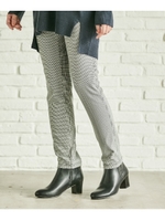 シアバター配合　らく美裏起毛スキニーパンツ/ブラック(219)