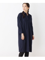 シャツワンピース×レギンスセット/ネイビー(093)