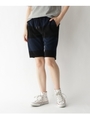 ショーツ ショートパンツ ボーダー パイル切り替え/ネイビー(993)