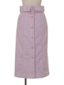 スエードタイトスカート/ラベンダー