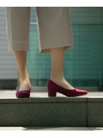 スクエアチャンキーパンプス/ピンク系(075)