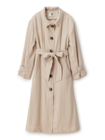 ステンカラーロングトレンチ/ベージュ