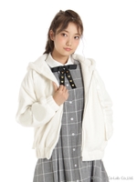 スリーブハートフーディ/ホワイト