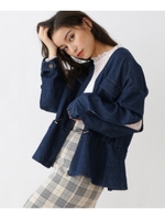 スリットスリーブワイドジャケット/ネイビー(093)